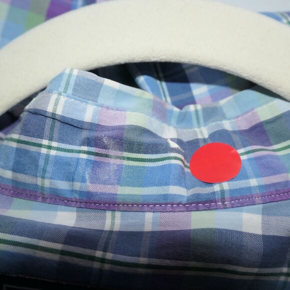 Vineyard Vines by Shep Ian Button Down Shirt Mens L Purple Slim Fit 100% Cotton - Picture 9 of 14